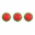 Intex Giant Inflatable 72  Watermelon Island Summer Swimming Pool Float (3 Pack) Perspective: front