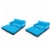 Bestway Multi-Max Inflatable Air Couch/Double Bed w/ AC Air Pump, Blue (2 Pack) Perspective: front
