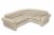 Intex Inflatable Corner Living Room Neutral Sectional Sofa 68575EP (3 Pack) Perspective: front