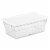 Sterilite 6 Qt Clear Plastic Stacking Storage Container Tote with Lid, 168 Pack Perspective: front
