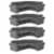 Intex Corner Sofa L-Shaped Inflatable Lounge Couch w/ Cupholders, Gray (4 Pack) Perspective: front