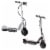 Razor E100 Motorized Rechargeable Kids Electric Toy Scooters, 1 Black & 1 Silver Perspective: front