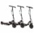 Razor E100 Kids Ride On 24V Motorized Electric Powered Scooters, Black (3 Pack) Perspective: front