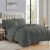 Sweet Home Collection | All Season Solid Bed-in-A-Bag includes Sheet, Twin XL, Gray Perspective: front