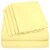 Sweet Home Collection | 4-Piece Solid Brushed Microfiber Sheets, Twin XL, Pale Yellow Perspective: front