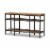Baxton Studio Caribou Console Table in Oak Brown and Black Perspective: front