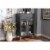 Baxton Studio Jonas Server Cabinet in Dark Grey and Oak Brown Perspective: front