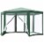 Hexagonal Patio Gazebo Outdoor Canopy Party Tent Activity Event w/ Mesh Net Perspective: front