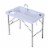 Outsunny 40  Portable Folding Easy-Clean Camping Dish Sink w/ Faucet & 2 Basins Perspective: front