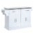 Steel Top Kitchen Island Cart Hidden Rolling Wheel Cabinet w Drawers Storage Box Perspective: front