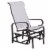Outdoor Patio Gliding Chair, Swing Rocker Sling Fabric, Porch Deck Garden Pool Perspective: front