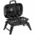 Portable Tabletop Charcoal Grill BBQ Camping Picnic Cooker Air Vent Outdoor Perspective: front