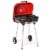 Portable Charcoal Grill w/ Wheels Bottom Shelf Adjustable Vents Picnic Camping Perspective: front