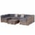 7 Piece Set Rattan Sofa Luxury Modular Conversation Outdoor Furniture Perspective: front