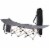 Single Person Wide Folding Camping Cot Outdoor Sleeping Bed w/ Carry Bag Perspective: front
