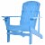 Fir Wood Adirondack Chair, Wooden Outdoor & Patio Seating for Fire Pit, Blue Perspective: front