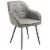 Tube Shaped Dining Chair Accent Seat with Ergonomic Backrest and Armrests Perspective: front