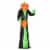 9 ft Light Up Pumpkin Inflatable Outdoor Halloween Yard Decoration w/ LED Lights Perspective: front