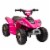6V Kids Electric Ride on Car ATV Toy Forward Reverse for 3-5 Years Old Pink Perspective: front