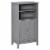 Freestanding Bathroom Cupboard Furniture w/Multi-Tier Storage and Elevated Base Perspective: front