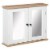 Wooden Wall Mount Storage Cupboard w/Adjustable Interior Shelving for Bathroom Perspective: front