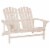 Outdoor Wood Adirondack Chair, Loveseat Armchair for Garden Patio Deck, Natural Perspective: front