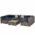 7 Piece Set Rattan Sofa Luxury Modular Conversation Outdoor Furniture Perspective: front
