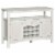 Minimalist Food and Drink Buffet Sideboard with Storage and Natural Wood Top Perspective: front