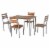 Multi-Section Outside or Inside Seating Bench with Tabletop Smooth Surface Perspective: front