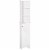 Wooden Collection Tall Bathroom Linen Tower with Adjustable Shelving & Cupboard Perspective: front