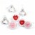 Big Dot of Happiness Conversation Hearts Valentine's Day Round Candy Sticker Favors - 108 Ct Perspective: front