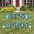 Big Dot of Happiness It's A Boy - Lawn Decor Baby Shower and Baby Announcement Yard Signs Perspective: front