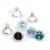 Big Dot of Happiness 50's Sock Hop 1950s Rock N Roll Round Candy Sticker Favors - 108 Ct Perspective: front