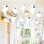 Big Dot of Happiness Hanging Spooky Ghost Outdoor Hanging Decor Halloween Party Decor 10 Pc Perspective: front