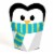 Big Dot of Happiness Holly Jolly Penguin Christmas Party Gift Heart Shaped Favor Boxes 12 Ct Perspective: front