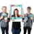 Big Dot of Happiness Holly Jolly Penguin - Christmas Party Photo Booth Picture Frame & Props Perspective: front