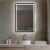 Blossom Stellar 24  LED Mirror in Matte Black Glass Perspective: front