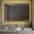 Blossom Stellar 48  Brush Gold LED Glass Mirror with Antifog Perspective: front