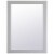 Elegant Decor Aqua 36  x 27  Wood Frame Bathroom Mirror in Gray Perspective: front