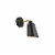 Halycon 5 inch black and brass wall sconce Perspective: front