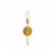 Keely 1 light brass wall sconce Perspective: front