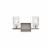Cassie 2 lights bath sconce in satin nickel with clear shade Perspective: front