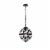 Levante 1 light pendant in black Perspective: front