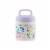 Reduce Abstract Flowers Handled Food Jar Perspective: front