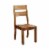 Frontier Rustic Side Chair, Natural Teak Finish, Set of 2 Perspective: front