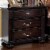 Benjara Syracuse 29 Traditional Wood Beautiful Nightstand in Dark Walnut Perspective: front