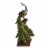 Benzara Polystone Decorative Peacock Figurine - Green/Gold Perspective: front