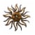 Sun With Facial Details Hanging Wall Decor - Bronze Perspective: front