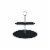 Nutrichef PKCKSTD10 2-Tier Cake Stand Tower Tray Perspective: front