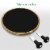 NutriChef PKCZBD40 Round Slate Cheese Platter Set Perspective: front